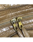 BALENCIAGA Medium Classic City Handbag with Shoulder Strap in Brown Arena Lambskin – GHW