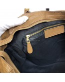 BALENCIAGA Medium Classic City Handbag with Shoulder Strap in Brown Arena Lambskin – GHW