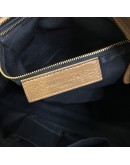 BALENCIAGA Medium Classic City Handbag with Shoulder Strap in Brown Arena Lambskin – GHW