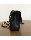 CHANEL Vintage Mini Rectangular Classic Flap (CF) in Black Lambskin – GHW