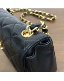 CHANEL Vintage Mini Rectangular Classic Flap (CF) in Black Lambskin – GHW