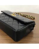 CHANEL Vintage Mini Rectangular Classic Flap (CF) in Black Lambskin – GHW