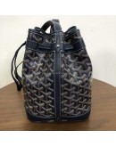 GOYARD Petit Flot PM Bucket Bag in Navy Goyardine Canvas (Year 2025)