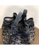 GOYARD Petit Flot PM Bucket Bag in Navy Goyardine Canvas (Year 2025)