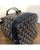 GOYARD Petit Flot PM Bucket Bag in Navy Goyardine Canvas (Year 2025)