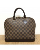 LOUIS VUITTON Damier Ebene Alma PM Handbag – GHW