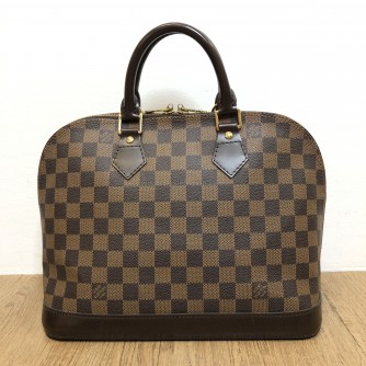LOUIS VUITTON Damier Ebene Alma PM Handbag – GHW