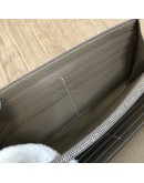 HERMES Kelly Long Wallet in Etoupe Epsom Leather – PHW (Stamp D – Year 2019)
