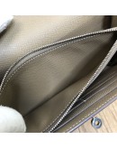 HERMES Kelly Long Wallet in Etoupe Epsom Leather – PHW (Stamp D – Year 2019)