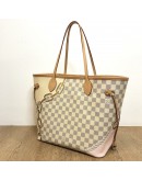 LOUIS VUITTON N40471 Damier Azur Nautical Neverfull MM Tote Bag with Pochette – GHW (Microchip - Year 2023 Limited Edition)