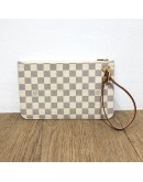 LOUIS VUITTON N40471 Damier Azur Nautical Neverfull MM Tote Bag with Pochette – GHW (Microchip - Year 2023 Limited Edition)
