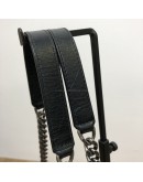 YVES SAINT LAURENT Niki Medium Studded Chain Bag in Black Crinkled Vintage Calf Leather – RHW