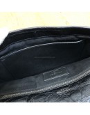 YVES SAINT LAURENT Niki Medium Studded Chain Bag in Black Crinkled Vintage Calf Leather – RHW