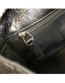 YVES SAINT LAURENT Niki Medium Studded Chain Bag in Black Crinkled Vintage Calf Leather – RHW