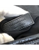 YVES SAINT LAURENT Niki Medium Studded Chain Bag in Black Crinkled Vintage Calf Leather – RHW