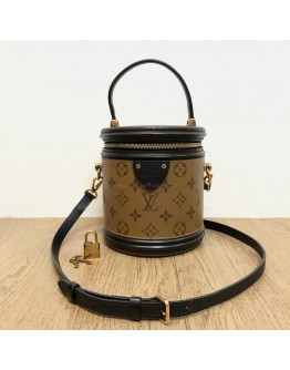 LOUIS VUITTON Monogram & Reverse Monogram Cannes Handbag with Shoulder Strap – GHW (Microchip)   