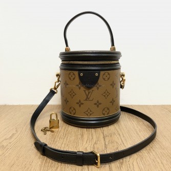 LOUIS VUITTON Monogram & Reverse Monogram Cannes Handbag with Shoulder Strap – GHW (Microchip)   