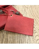 BALENCIAGA Red Envelope Clutch with Giant 21 Bronze Tone Hardware