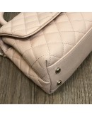 CHANEL Small Coco Handle Handbag in Peach Caviar with Shoulder Strap – Light Gold Hardware (31 Series – Year 2021)