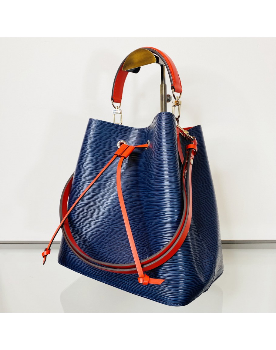 Louis Vuitton Indigo/Red Epi Leather NeoNoe MM Bag - Yoogi's Closet