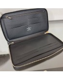 LOUIS VUITTON Zippy Organizer in Black Epi Leather - SHW