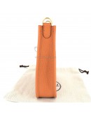 HERMES Mini Evelyne 16 in Orange Taurillon Clemence with Shoulder Strap – GHW (Stamp B - Year 2023)