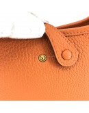 HERMES Mini Evelyne 16 in Orange Taurillon Clemence with Shoulder Strap – GHW (Stamp B - Year 2023)