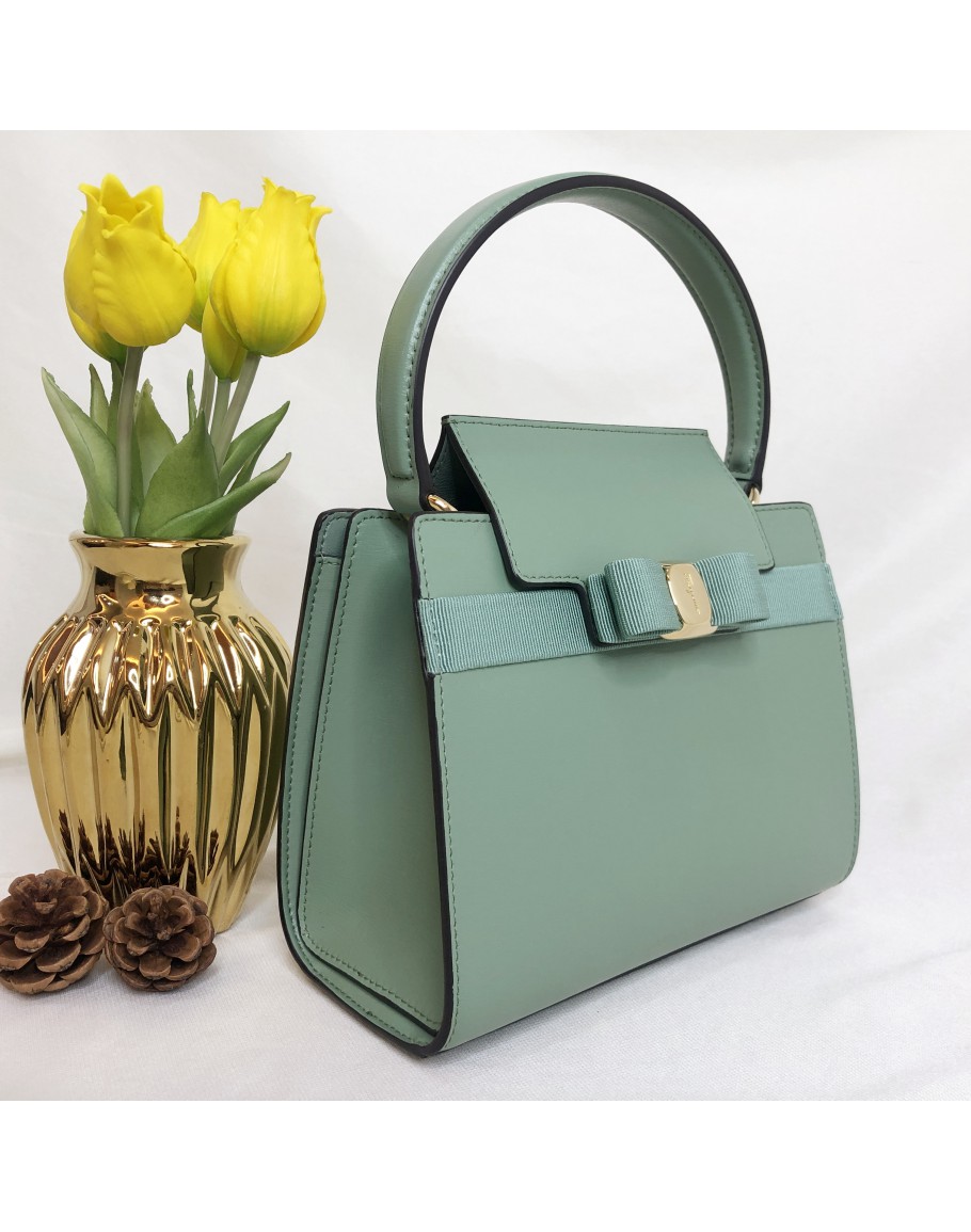 ferragamo green bag