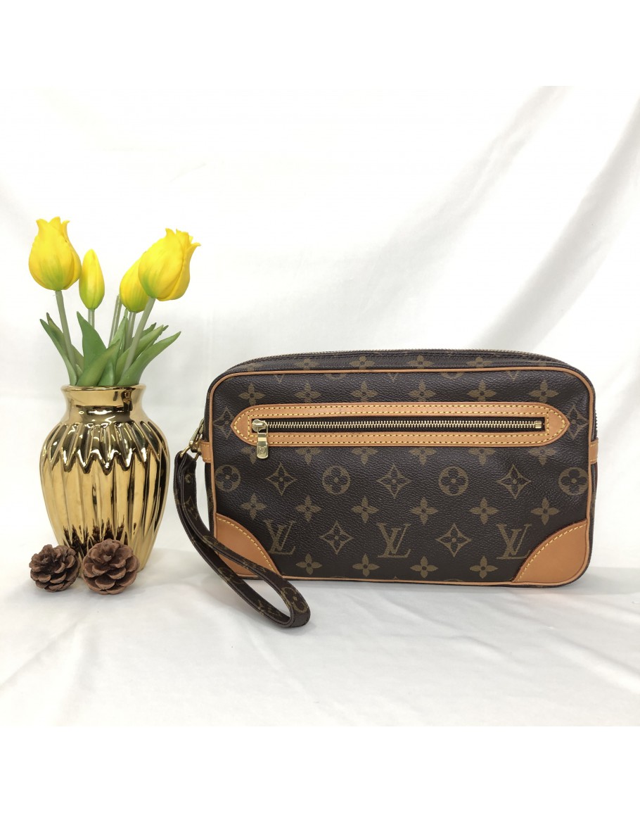 AUTH LOUIS VUITTON Marly Dragonne GM M51825 Monogram TH1920 Homme Pochette  EUR 210,87 - PicClick FR